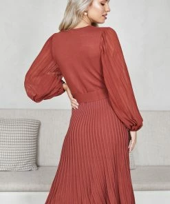 Spicy Sugar Abby Mae Dress - Rust DRESSES