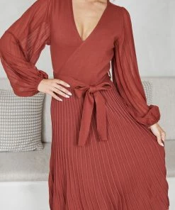 Spicy Sugar Abby Mae Dress - Rust DRESSES