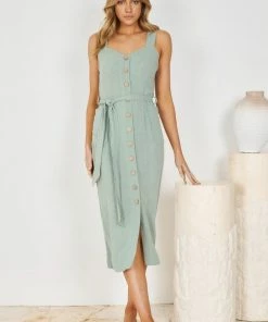 Desire Isadora Dress - Sage