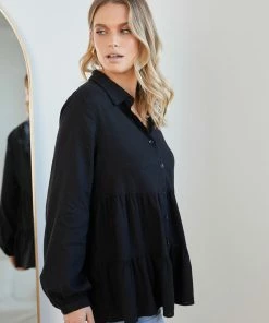 Miracle Fashion Abree Blouse - Black CLOTHING