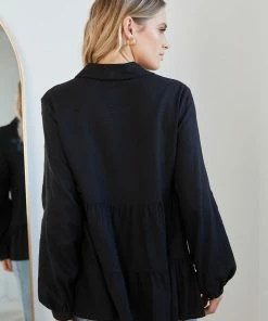 Miracle Fashion Abree Blouse - Black CLOTHING