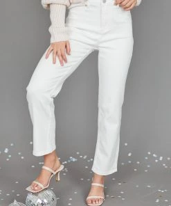 Souvere CLOTHING Aceline Jeans - White