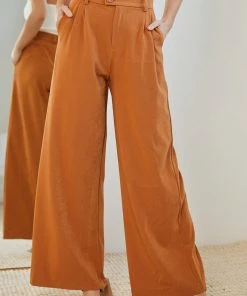 Qtrend Fashion PTY LTD CLOTHING Adamaris Pants - Camel