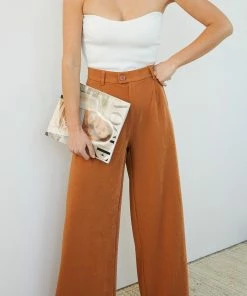 Qtrend Fashion PTY LTD CLOTHING Adamaris Pants - Camel