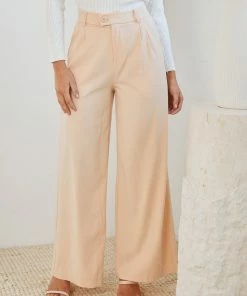 Qtrend Fashion PTY LTD Adamaris Pants - Cream Bottoms