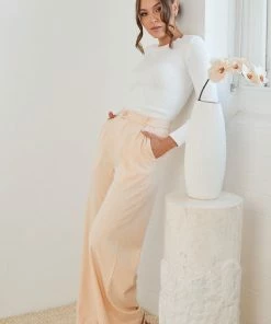 Qtrend Fashion PTY LTD Adamaris Pants - Cream Bottoms 14 Qtrend Fashion PTY LTD Adamaris Pants - Cream Bottoms