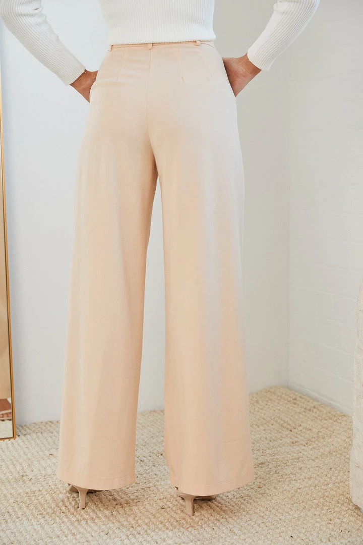 Qtrend Fashion PTY LTD Adamaris Pants - Cream Bottoms 4 Qtrend Fashion PTY LTD Adamaris Pants - Cream Bottoms