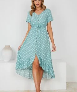 HQ Fashion DRESSES Adley Dress - Sage Spot