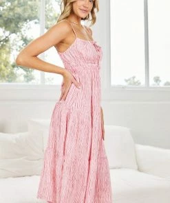 Desire DRESSES Adrielle Dress - Pink Print