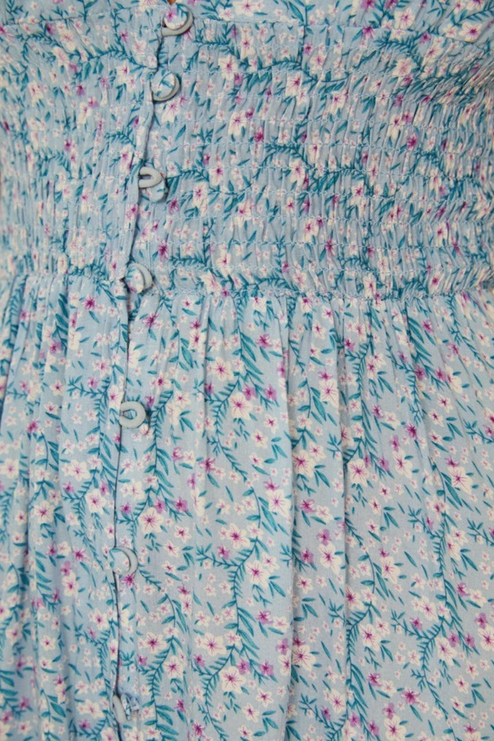 Evermore Fashion Agostina Dress - Blue Print 8 Evermore Fashion Agostina Dress - Blue Print