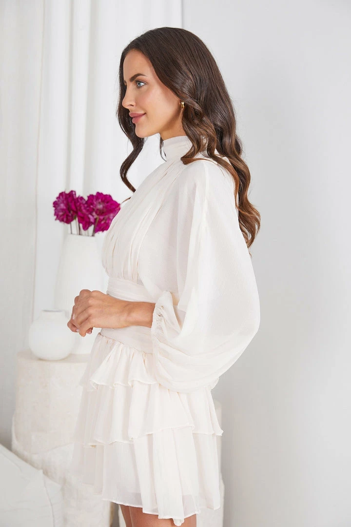 Qtrend Fashion PTY LTD Ainsley Dress - Cream 5 Qtrend Fashion PTY LTD Ainsley Dress - Cream