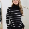 Spicy Sugar Aldie Knit - Black Stripe