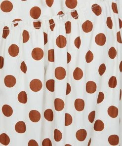 Pink Diamond Midi Dresses Alvarez Dress - Brown Polka