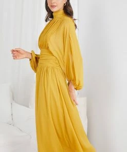 Qtrend Fashion PTY LTD Analey Dress - Mustard DRESSES
