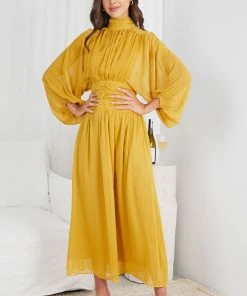 Qtrend Fashion PTY LTD Analey Dress - Mustard DRESSES