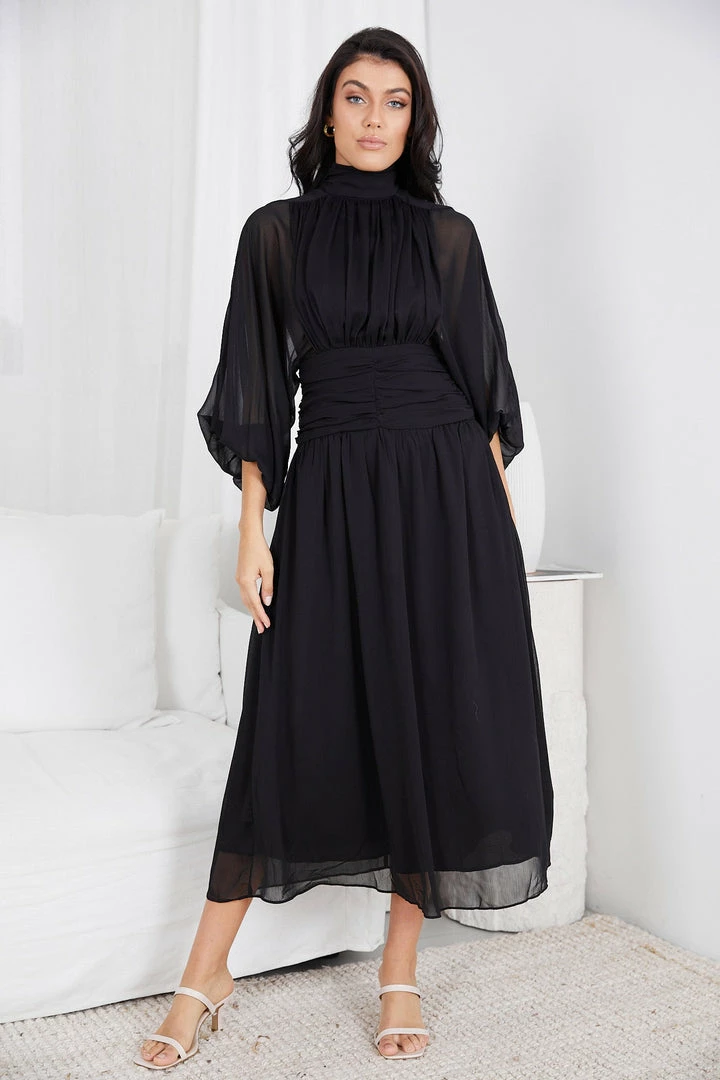 Qtrend Fashion PTY LTD Analey Dress - Black 3 Qtrend Fashion PTY LTD Analey Dress - Black