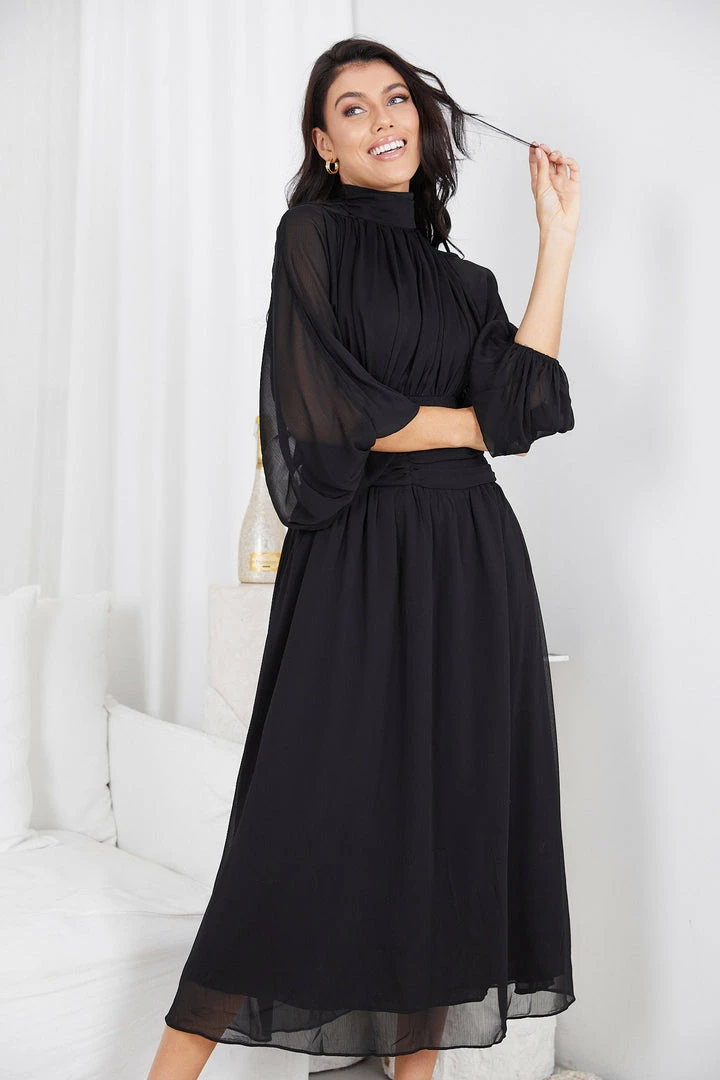 Qtrend Fashion PTY LTD Analey Dress - Black 7 Qtrend Fashion PTY LTD Analey Dress - Black