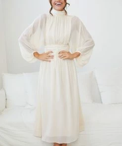 Qtrend Fashion PTY LTD DRESSES Analey Dress - Cream