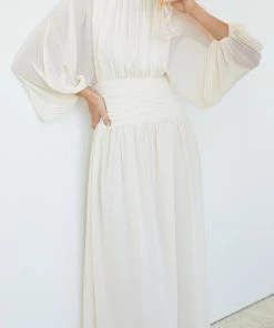 Qtrend Fashion PTY LTD DRESSES Analey Dress - Cream