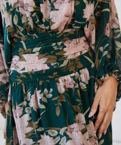 Qtrend Fashion PTY LTD Analey Dress - Green Floral DRESSES