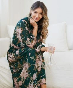 Qtrend Fashion PTY LTD Analey Dress - Green Floral DRESSES