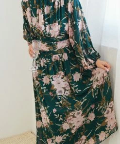 Qtrend Fashion PTY LTD Analey Dress - Green Floral DRESSES