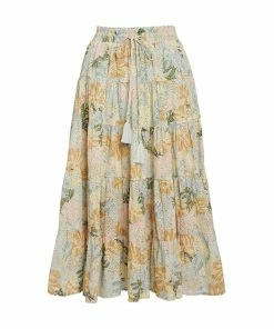 WE ARE KINDRED CLOTHING Anita Broiderie Midi Skirt - Mint Floral 11 WE ARE KINDRED CLOTHING Anita Broiderie Midi Skirt - Mint Floral