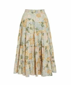 WE ARE KINDRED CLOTHING Anita Broiderie Midi Skirt - Mint Floral 12 WE ARE KINDRED CLOTHING Anita Broiderie Midi Skirt - Mint Floral