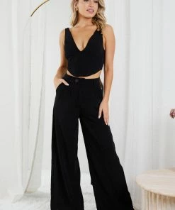 Qtrend Fashion PTY LTD CLOTHING Antonina Top - Black