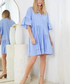 Miracle Fashion Aphra Dress - Blue