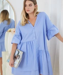 Miracle Fashion Aphra Dress - Blue