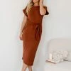 AG Fashions Ardiana Dress - Tan