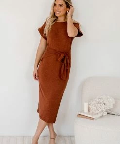 AG Fashions Ardiana Dress - Tan