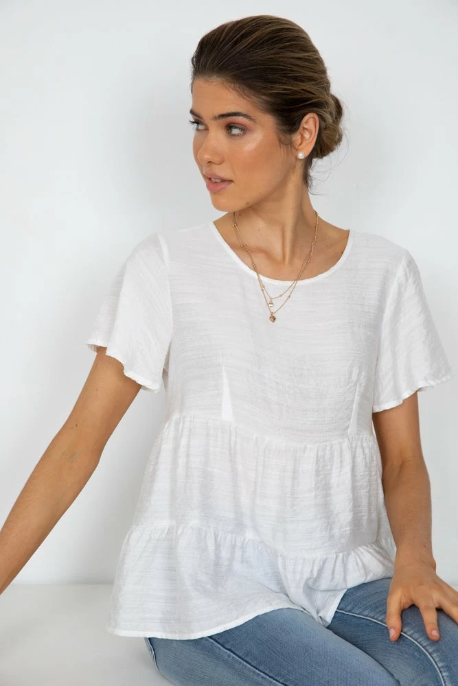 HQ Fashion Ardis Top - White CLOTHING 5 HQ Fashion Ardis Top - White CLOTHING