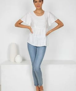 HQ Fashion Ardis Top - White CLOTHING 12 HQ Fashion Ardis Top - White CLOTHING