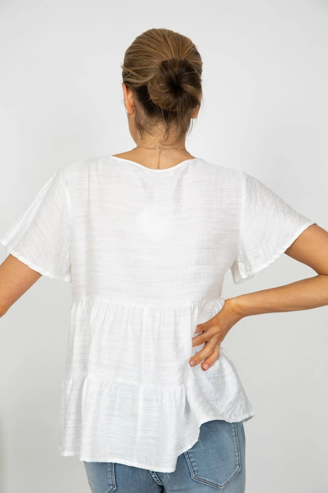 HQ Fashion Ardis Top - White CLOTHING 4 HQ Fashion Ardis Top - White CLOTHING