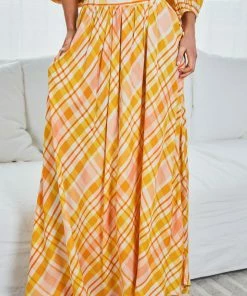 White Closet Argie Skirt - Yellow Print