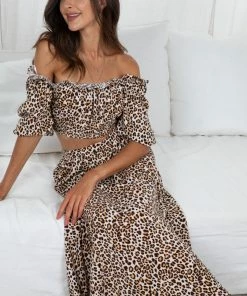 White Closet CLOTHING Argie Top - Leopard Print 11 White Closet CLOTHING Argie Top - Leopard Print