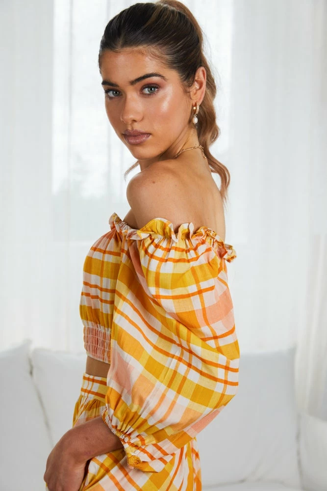 White Closet Maternity Dresses Argie Top - Yellow Print 5 White Closet Maternity Dresses Argie Top - Yellow Print