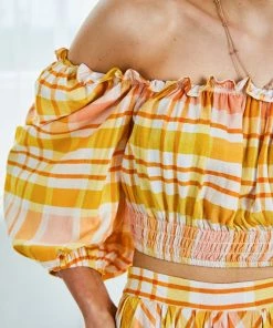 White Closet Maternity Dresses Argie Top - Yellow Print 13 White Closet Maternity Dresses Argie Top - Yellow Print