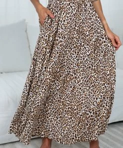 White Closet Argie Skirt - Leopard Print CLOTHING