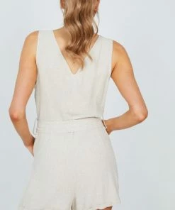 HQ Fashion CLOTHING Arias Playsuit - Beige