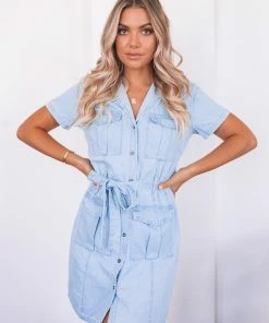 Country Denim Arizona Dress - Light Denim