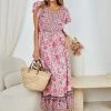 HQ Fashion Arthea Dress - Pink Print DRESSES 2 HQ Fashion Arthea Dress - Pink Print DRESSES