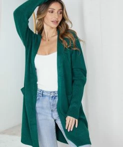 Rock Denim Artsy Cardigan - Green
