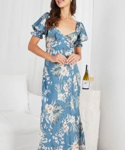 Indikah Ashana Dress - Blue Floral