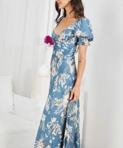 Indikah Ashana Dress - Blue Floral
