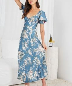 Indikah Ashana Dress - Blue Floral