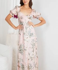 Indikah Ashana Dress - Pink Floral