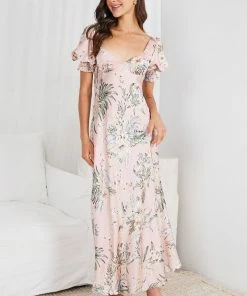 Indikah Ashana Dress - Pink Floral